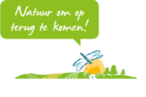 logo Hoeve logo + natuur - tekst wit